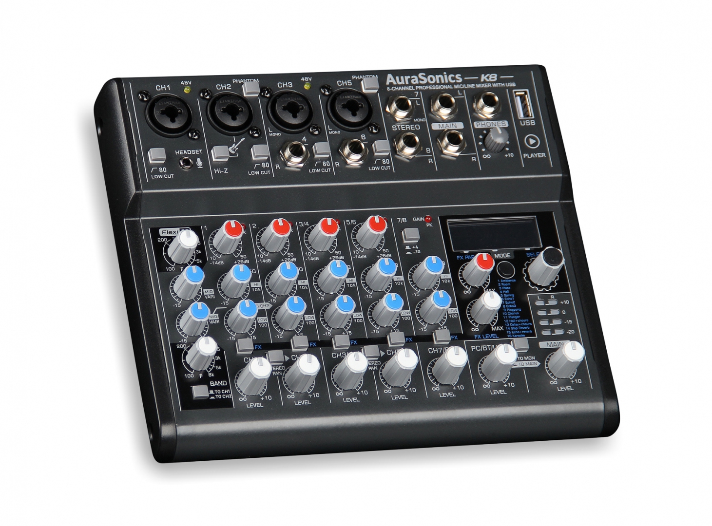 AuraSonics K8 компактный микшерный пульт в Лисках